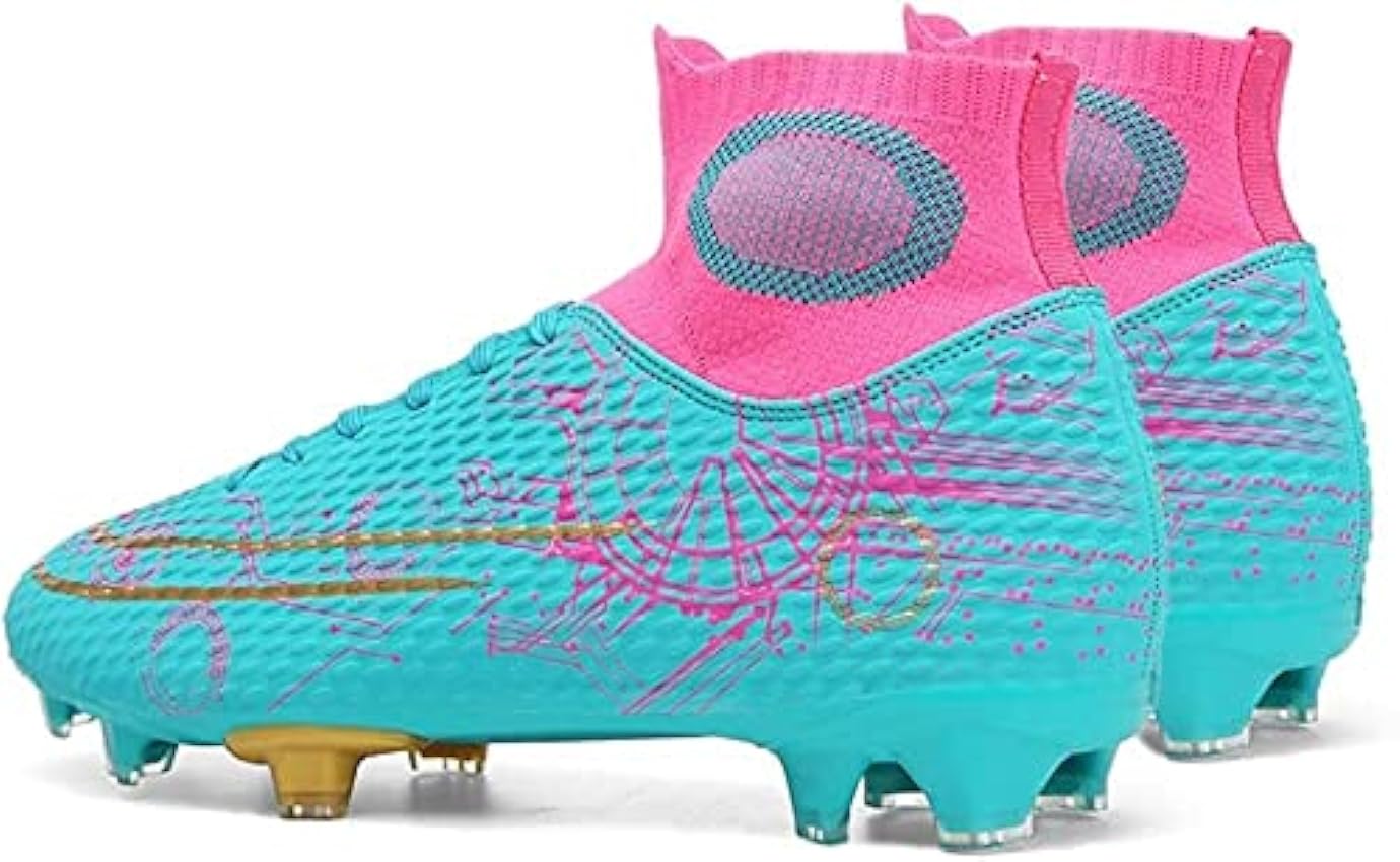 Bolognifi Chaussures de Football for Hommes Chaussures d´entraînement de pelouse en Plein air Chaussures de Football d´athlétisme de compétition Professionnelle antidérapantes (Color : White 566 1, 9gvJjgzZ