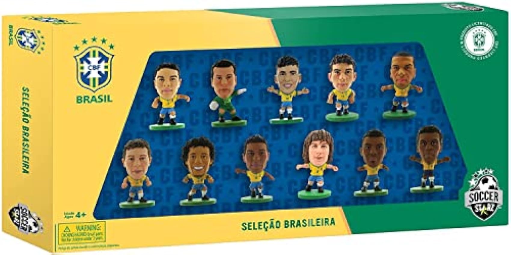 SoccerStarz - 202561 - Figurine - Sport - Pack De 11 Figurines Officielles De L´équipe De Brésil cFyRFMEZ