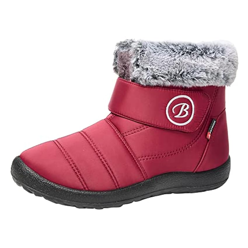 LOIJMK Chaussures pour femmes Bottes de neige chaudes d´hiver imperméables chaudes Bottes d´hiver Pantoufles pour femme ISuI0WWk
