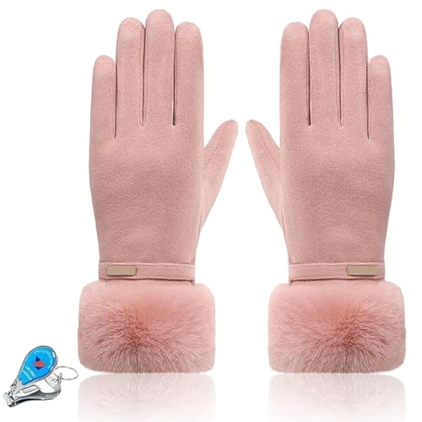 KXF Gants d´hiver chauds pour femmes, gants en dai
