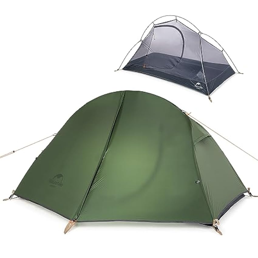 Naturehike Tente 1 Personne Ultra légère Tentes de Camping et de randonnée Tente Professionnelle Double Couche imperméable à la Pluie Convient pour Le Cyclisme/randonnée/Trekking en Plein air MJOYiBcn