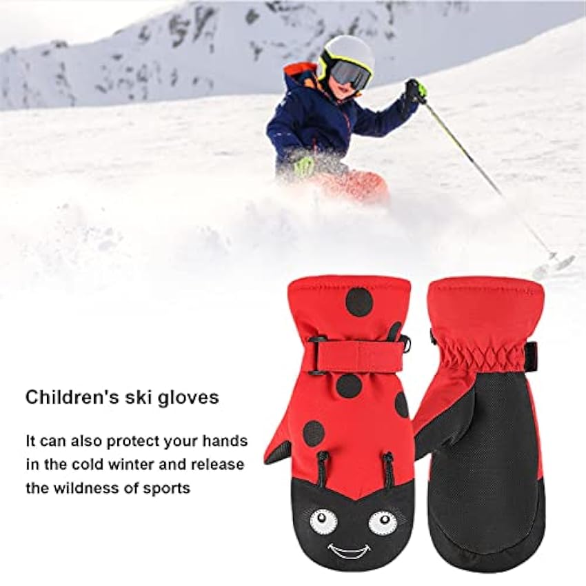 Voiakiu Gants d´hiver pour enfants | Moufles épaisses imperméables pour garder les doigts au chaud – Gants de neige pour enfants filles et garçons Ski Snowboard lrBNgSJD