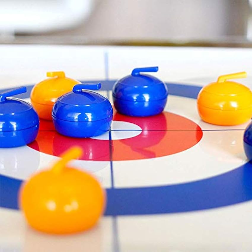 LANCHEN Mini Table De Curling Pliable Balle De Curling Jeu De Curling De Table pour Enfant Adulte Fam XcZChFAd