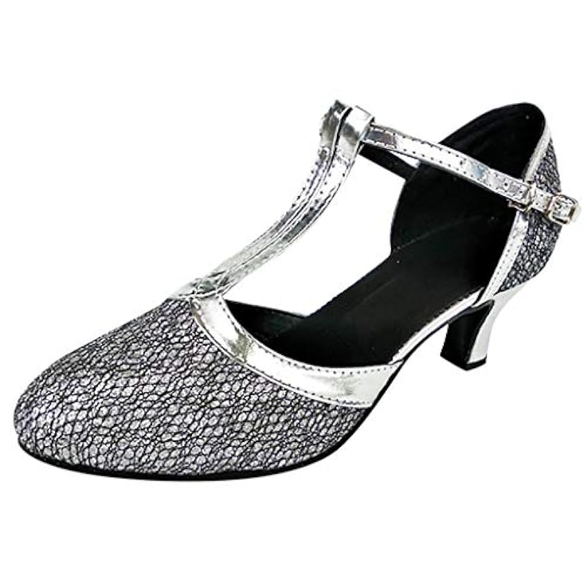 Chaussures Danse Modern Jazz -,Chaussures de Danse Latine Femme Bachata Petit Talon Salsa Sandales Chaussures Danse de Salon Modèle yYJ5V9D8