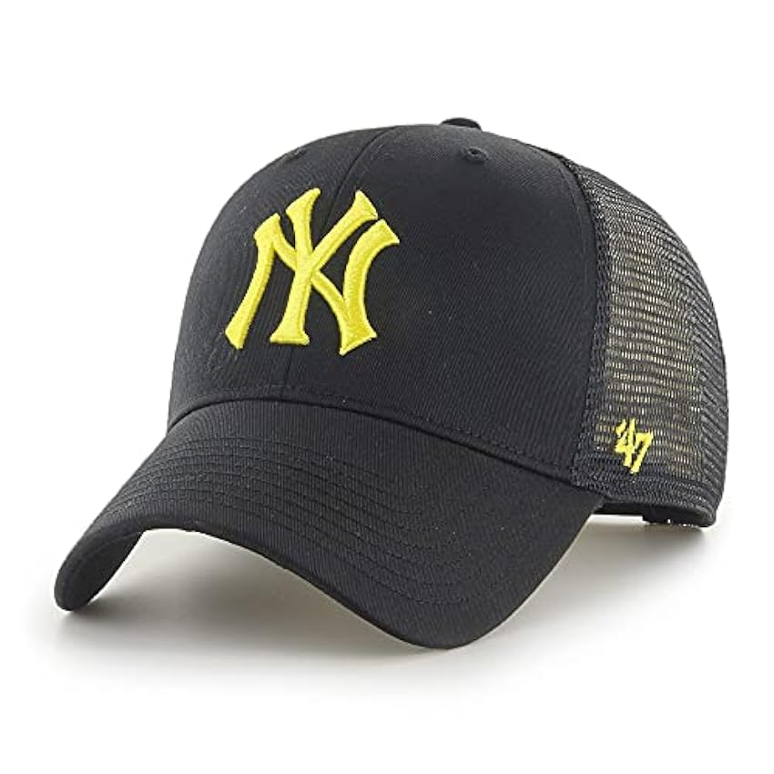 47 New York Yankees Black Yellow MLB Most Value P. Branson Cap Prwuaypk