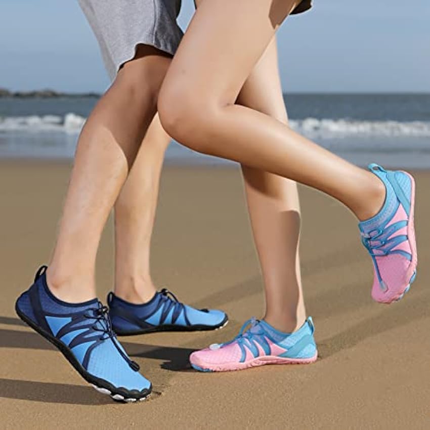 Fulidngzg Chaussures de plage pour femme - Résistantes aux oursins - Confortables - Pour adulte - Pieds nus - Larges pieds nus - Séchage rapide - Semelle souple - Design adhésif - Chaussures B4yChdxv