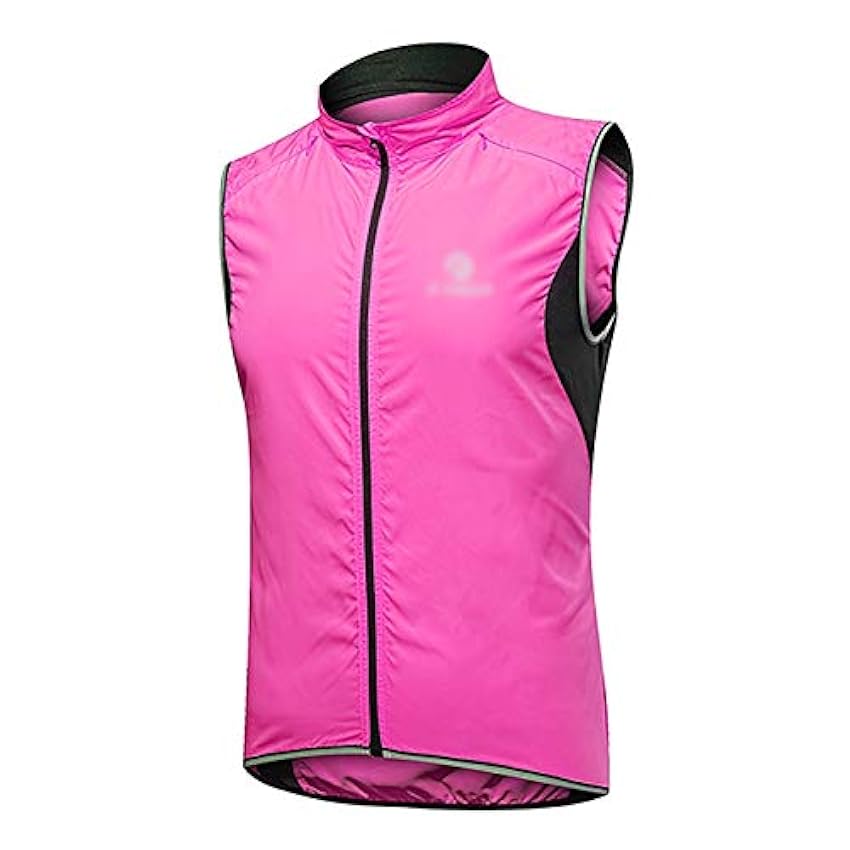 Gilet Cyclisme Étanche Coupe-Vent Gilet VTT Réfléchissant pour Femmes Veste D´équitation (Color : Pink, Size : L) ecnrAb9Q