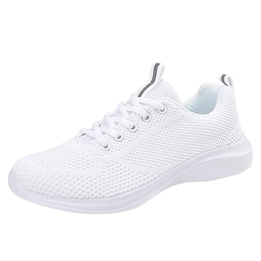Zannycn Chaussures de course antidérapantes et légères pour femme - Chaussures de course - Chaussures de tennis - Blanc - Chaussures d´entraînement pour l´extérieur - Chaussures de marche pour femme 5zSaEDI4