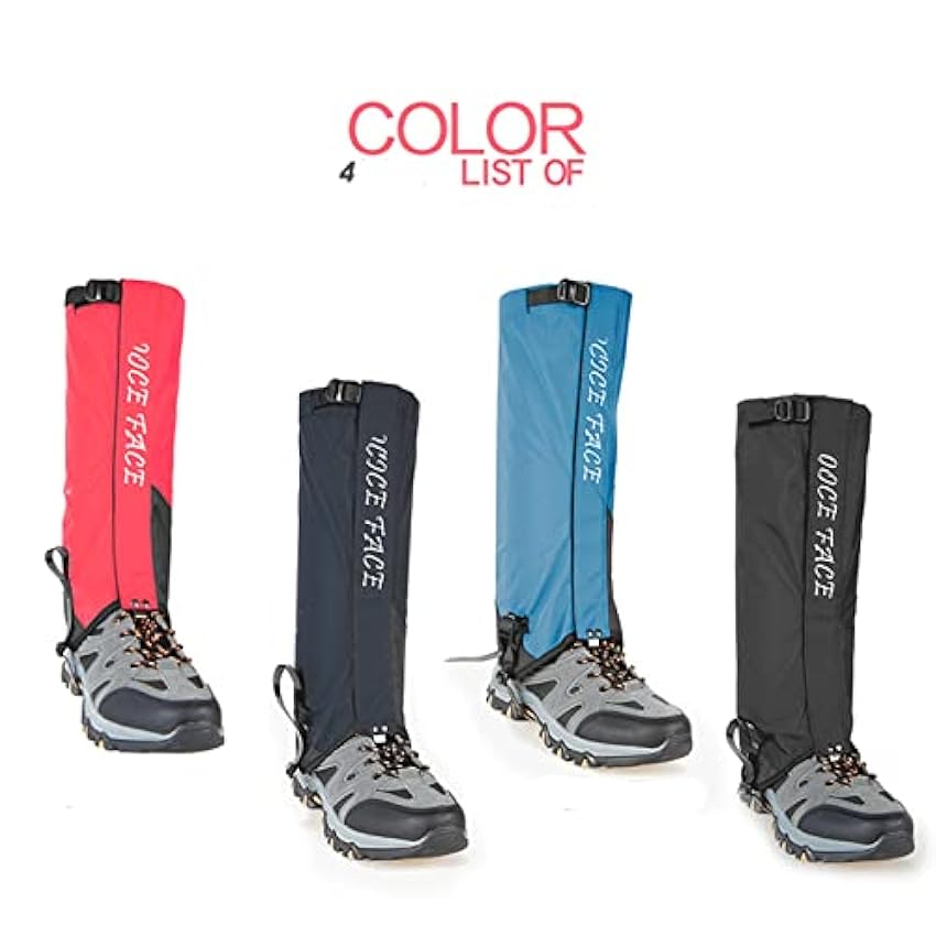 JDGUS Guêtres de jambe Leggings d´extérieur, couverture de neige d´alpinisme Protection des jambes de neige couvre-pieds imperméable, leggings d´équitation (Color : B, Size : L) 26LK6LnY