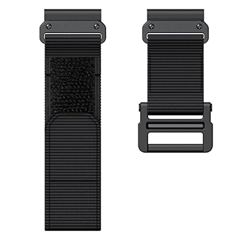 UMCNVV Bracelet de montre Garmin compatible Fenix 7X 6X Pro GPS 5X 3HR Descent Mk1 Mk2 Titanic Sangle Velcro 26 mm Sangle en nylon à dégagement rapide wh27fVWa