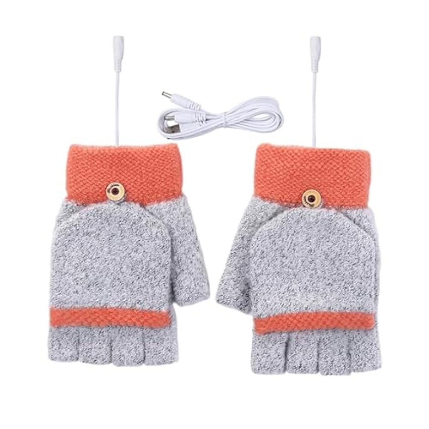 Qianly Gants chauffants USB pour femmes par temps froid