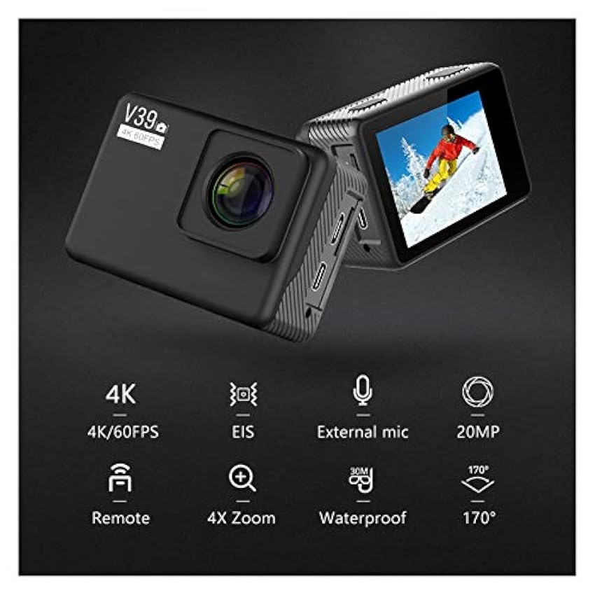 Caméra d´action V39 4K / 60FPS 20MP 2.0