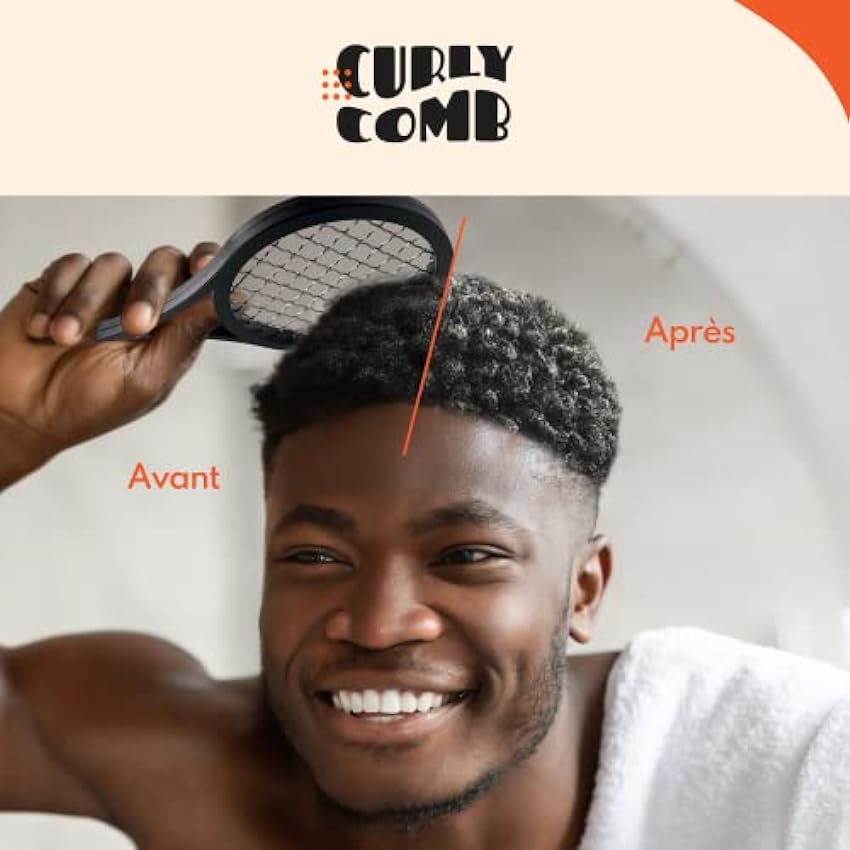 Brosse Cheveux Boucles | Eponge Twist En Acier | Brosse Magique Cheveux Pour Homme Et Femme | Hair Curler | CURLY COMB Peigne Afro Large bAVoqDCL