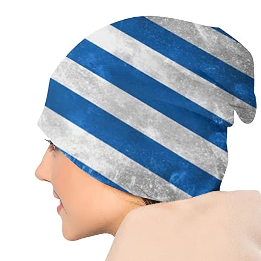 YINGD Bonnets tricotés chauds pour l´hiver - Motif drapeau grecque - Doux - Pour homme et femme, #296, taille unique nILKpfXf