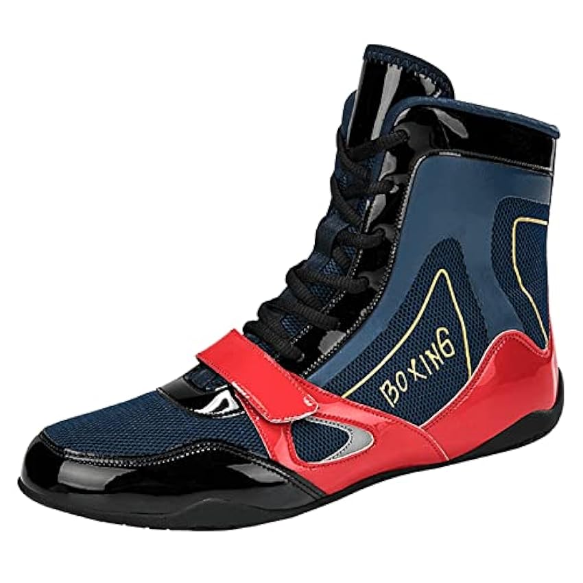 Hommes Lutte Chaussures Léger Chaussures de Combat pour Hommes Confortable Boxe Sneakers Casual Bodybuilding Trainers AeuAmBwZ