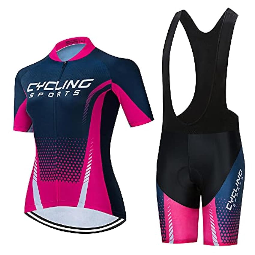 HXTSWGS Femme Maillot de Cyclisme,Jersey Cycle Manches 