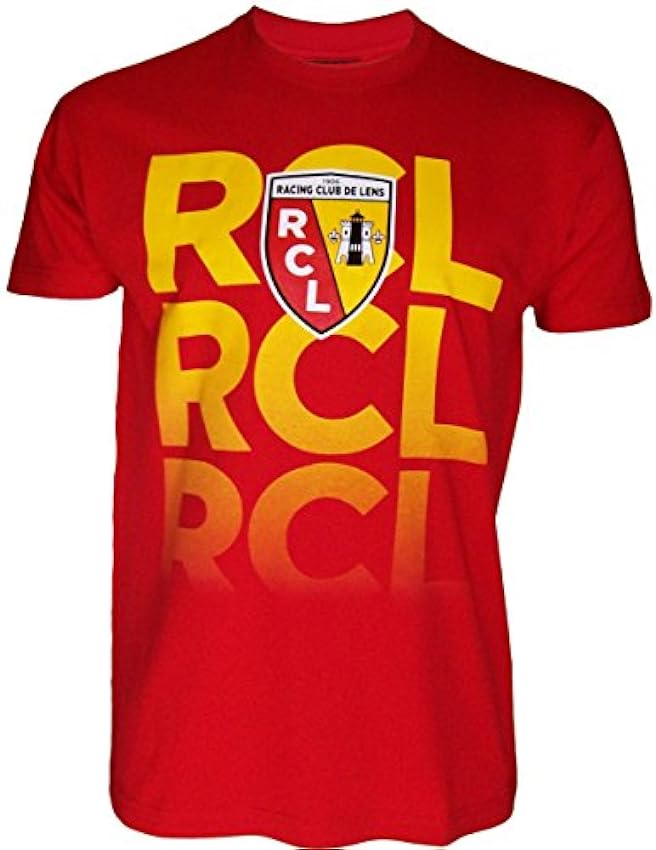 RC LENS T-Shirt Collection Officielle Racing Club DE Lens - RCL - Taille Adulte Homme Bab0geuw