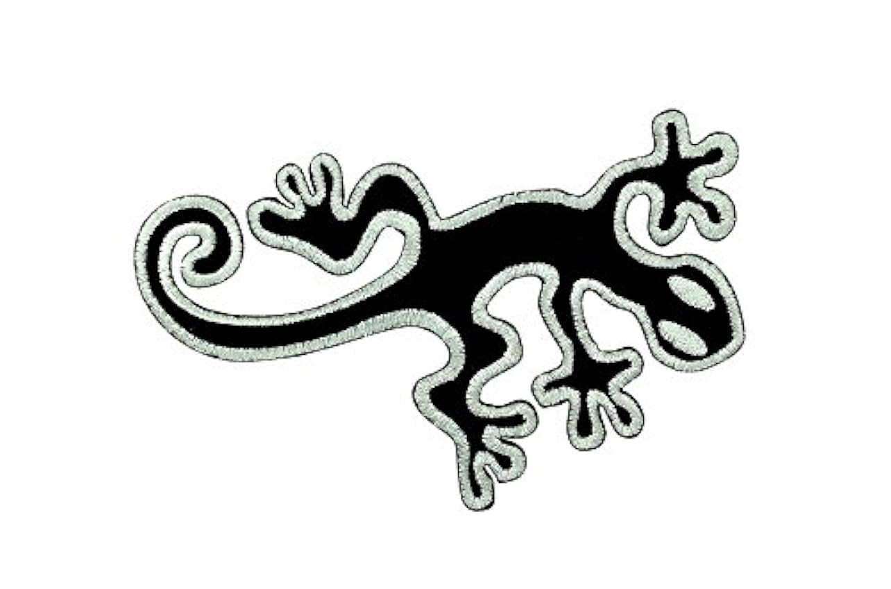 Akacha Patch ecusson brodé Drapeau Backpack Gecko Salamandre lezard thermocollant R3 Lb7LAQfc