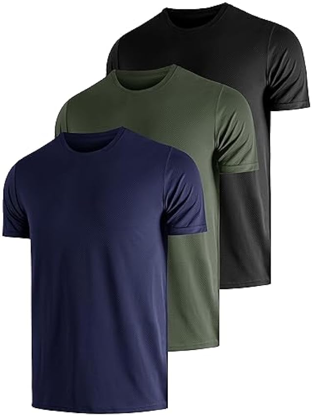 UEEKO Lot de 3 t-Shirts de Protection UV pour Homme Pro