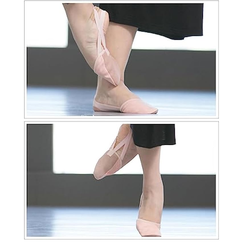 HERSIL Danse lyrique - Chaussures tournantes Danse Turners | Orteils protecteurs Danse Chaussures Anti-dérapant Ballet Danse pour Jazz Adulte Ballet Hommes EOBF3szN