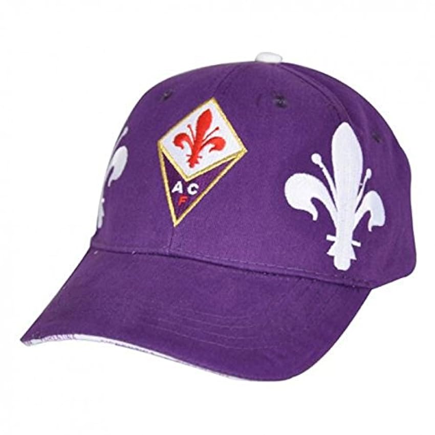 GIEMME articles promotionnels – Casquette visière Violet Lys blanc A.C. Fiorentina produit officiel TlvWnAuW