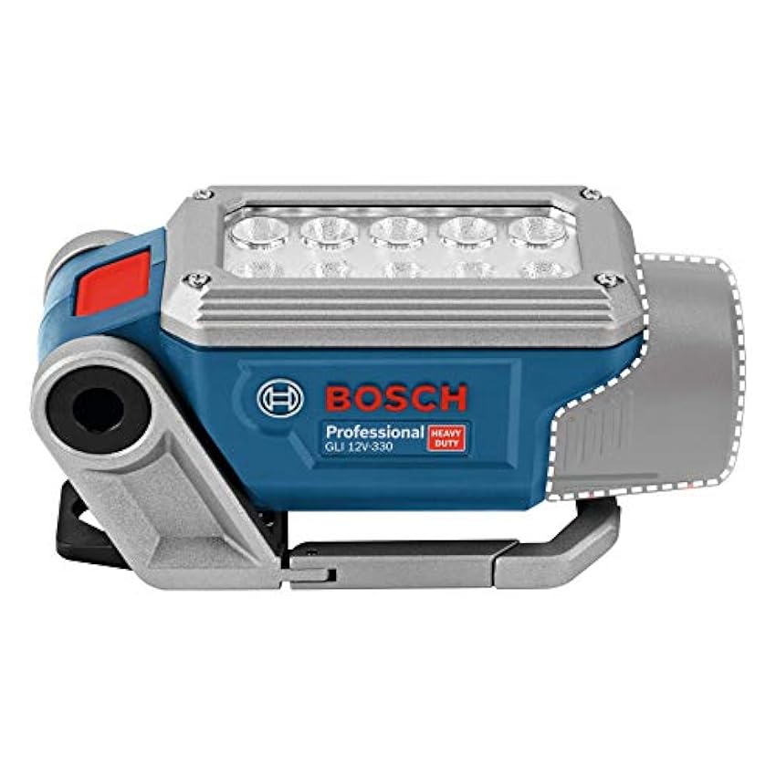Bosch Professional 12V System lampe LED sans-fil GLI 12V-330 (330 lumen, autonomie : 180 min/Ah, sans batterie ni chargeur, dans carton) 2159aLBt