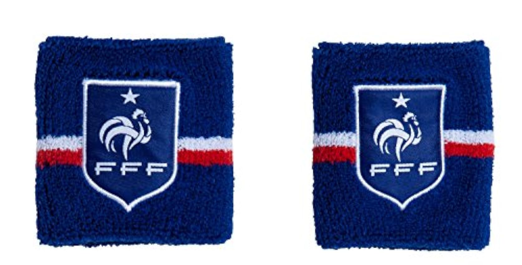 Equipe de France de Football 2 x Poignet éponge FFF - Collection Officielle Taille Homme NW7sZW4X