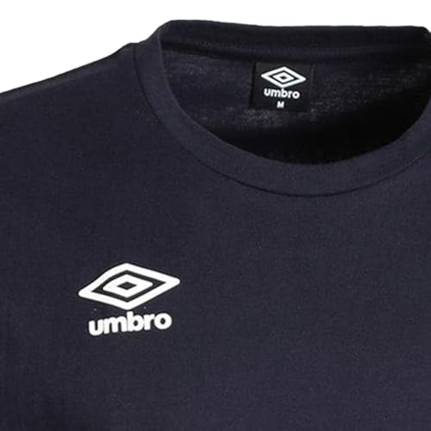 Umbro - T-shirt pour homme à manches courtes en coton pour sport et loisirs : T-shirt en coton, demi-manches, col rond, combiné avec un short cGOKcZSs