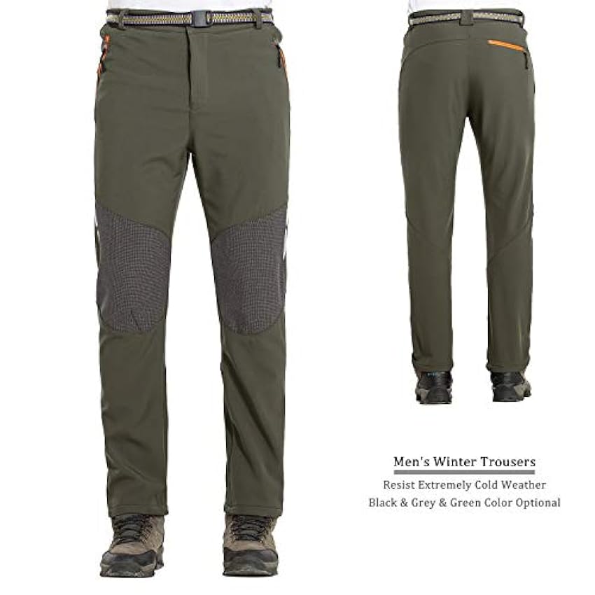 7VSTOHS Pantalon de randonnée Confortable pour Hommes Pantalon Chaud Coupe-Vent Escalade Marche Casual Pantalon pour Hiver/Automne/Printemps/été as9cZqTm