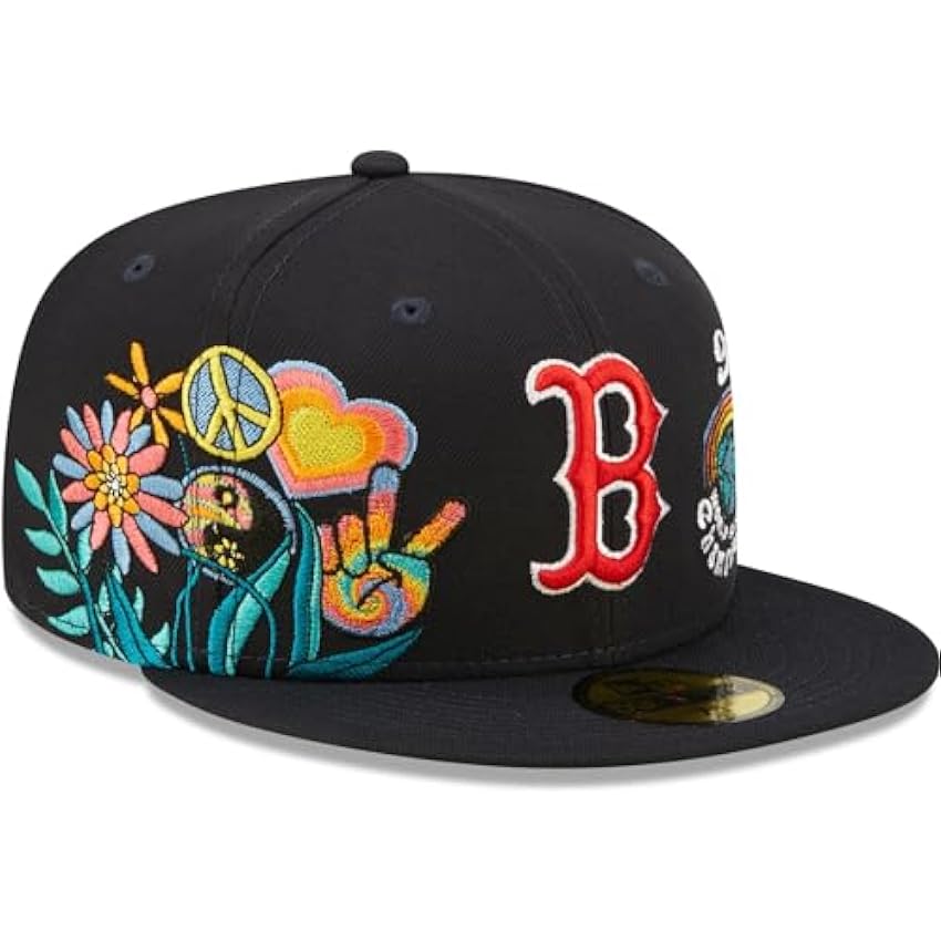 New Era 59Fifty Fitted Cap - Groovy Boston Red Sox esxV