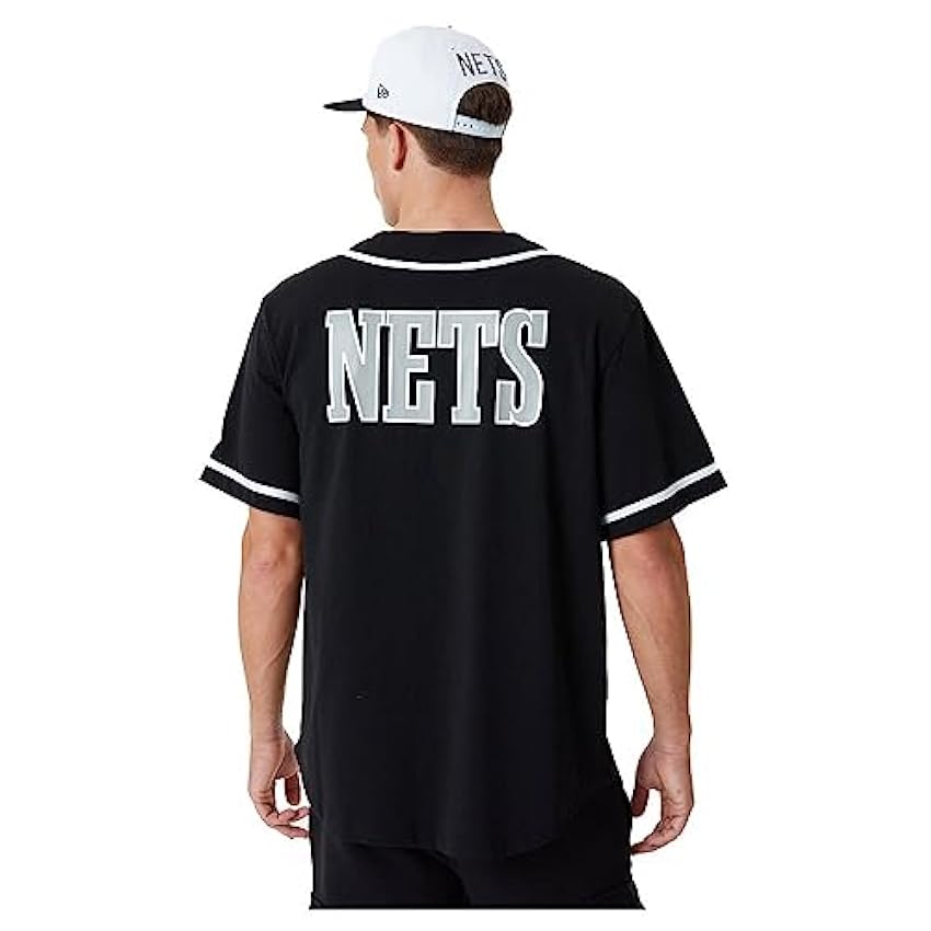 New Era NBA Baseball Pull Bronet Blkwhi T-Shirt à Manches Courtes Homme i4sRR4Pw