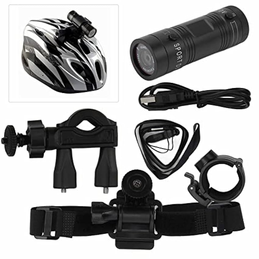 Mini Caméra d´action DV 1080P FHD Enregistreur Vidéo Grand Angle 120 ° pour Le Cyclisme, l´escalade, Le Kayak, Le Vélo, Le Casque de Moto, Les Accessoires de Caméra 1N7z6QFa
