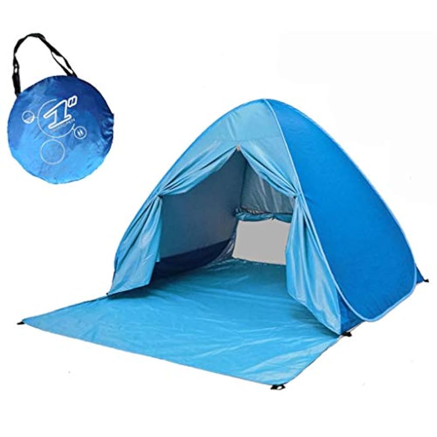 Tente de plage anti-UV - Grand parapluie portable - Imperméable - Coupe-vent - Cabane d´extérieur facile - Convient pour la randonnée ZNH17q1d