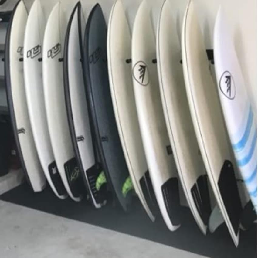 Rackinrio Rack Support étagère verticale 10 planches de Surf Longboard Skate ski Snowboard Mur Noir pXmwTu3O