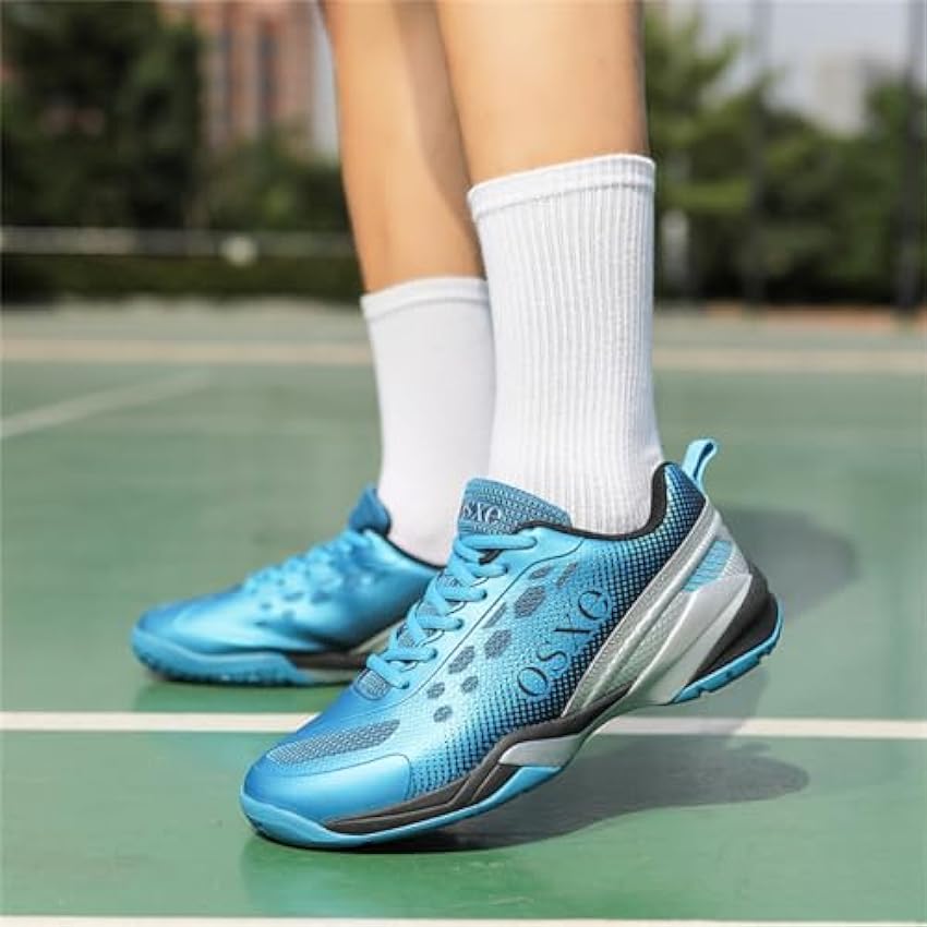 en Badminton Chaussures, Non Slip Volleyball Chaussures Respirant Casual Chaussures De Marche Mode Intérieur Court Sneakers Entraînement Sports Chaussures jdXPv2Ax