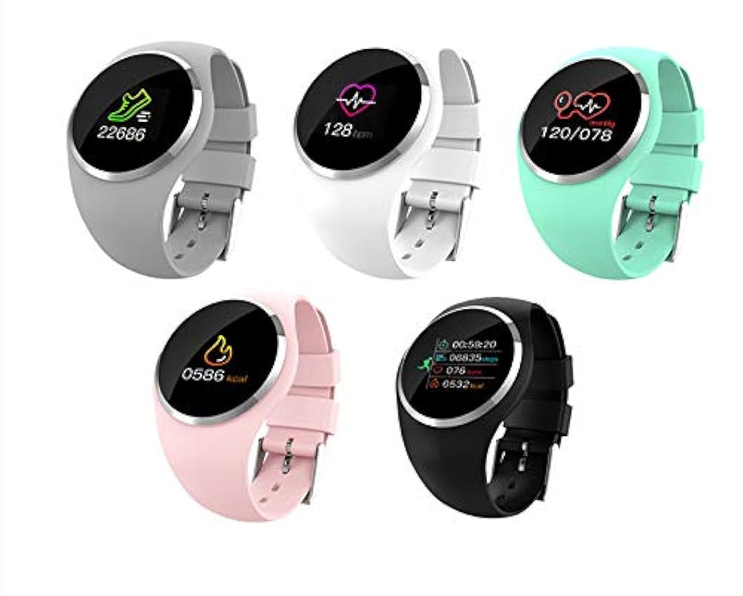 HTTHLH Smart Watch Fitness Trackers Color Screen Smart Bracelet Long Standby Waterproof Heart Rate Blood Pressure Sleep Monitoring Healthy Female Bracelet (en) Ye1a7Rt5