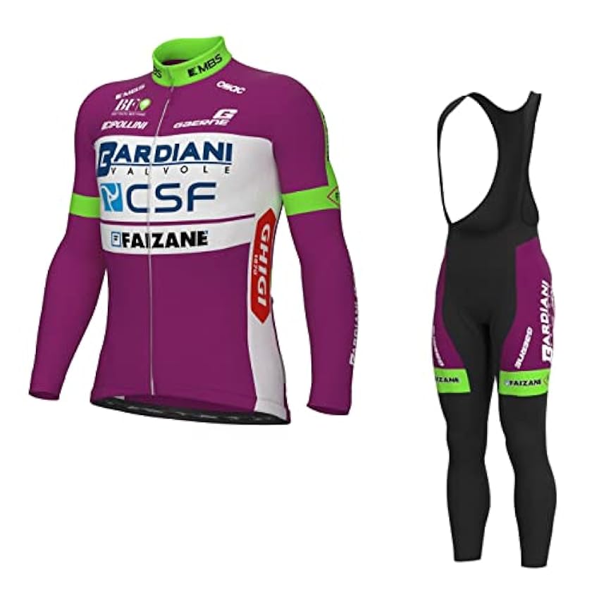 SGCIKER World Tour Team manches longues Maillot de Cyclisme Ensemble,hommes Printemps mince protection solaire respirant chemise de vélo vêtements de vélo gel paddad d7DZG4Za