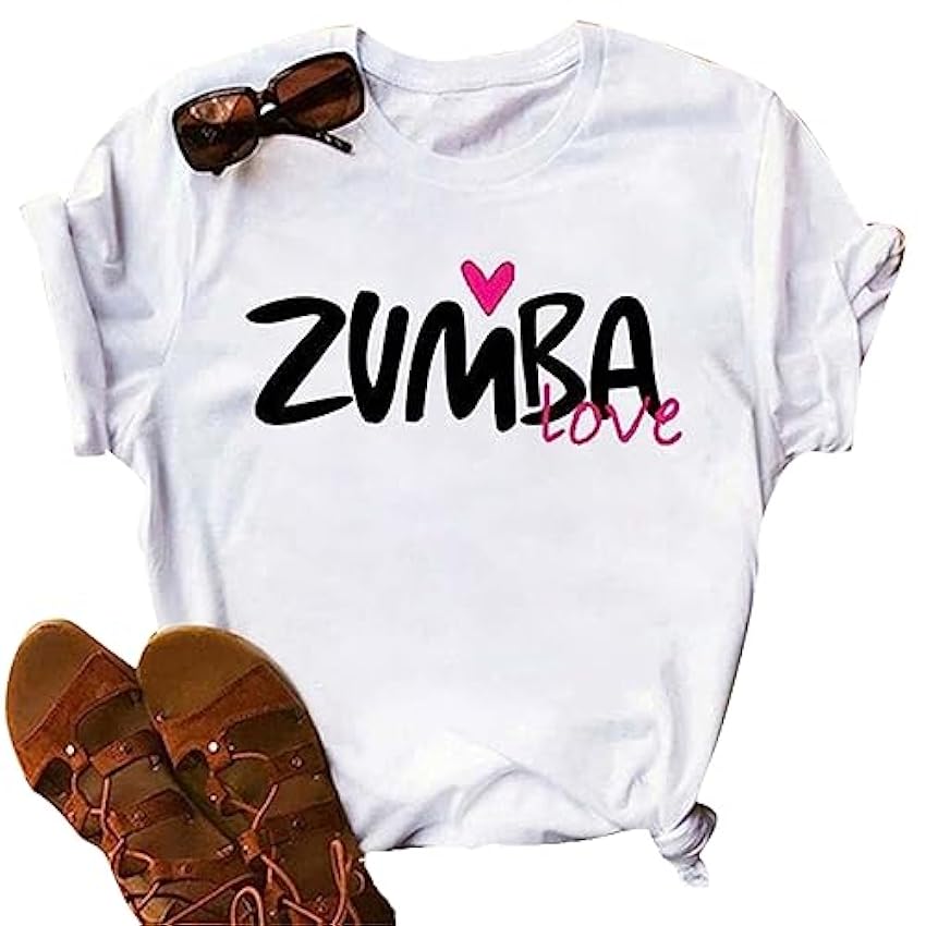 Femmes Zumba Athlétisme Top T-Shirt Loose Cut Danse Fit