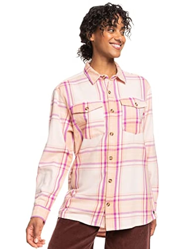 Roxy Let It Go Flannel T-Shirt Femme (Lot de 1) qinbpQ9