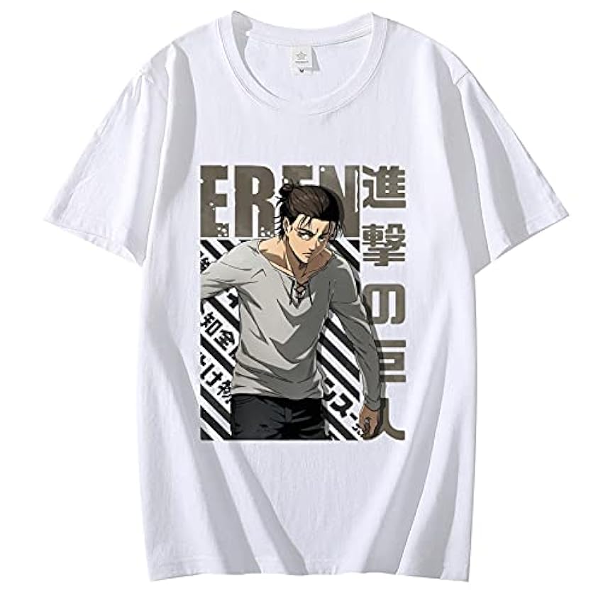 JFLY 2021 Harajuku Man Eren Attaque sur Titan T-Shirts 