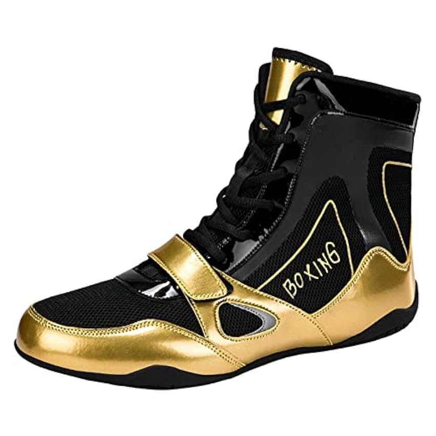 Hommes Lutte Chaussures Léger Chaussures de Combat pour Hommes Confortable Boxe Sneakers Casual Bodybuilding Trainers AeuAmBwZ