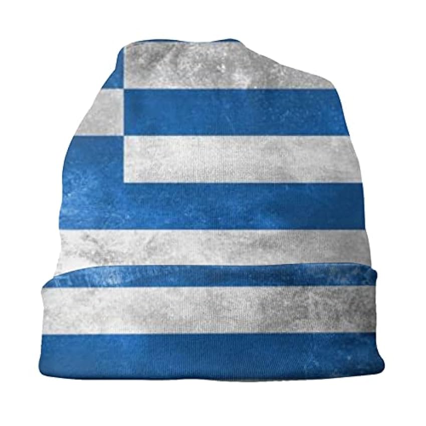 YINGD Bonnets tricotés chauds pour l´hiver - Motif drapeau grecque - Doux - Pour homme et femme, #296, taille unique nILKpfXf