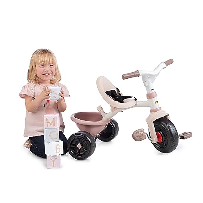 Smoby - Tricycle Be Fun Rose - Vélo Enfant Dès 15 Mois - Canne Parentale Réglable et Amovible - 740335 gcKOCcTG