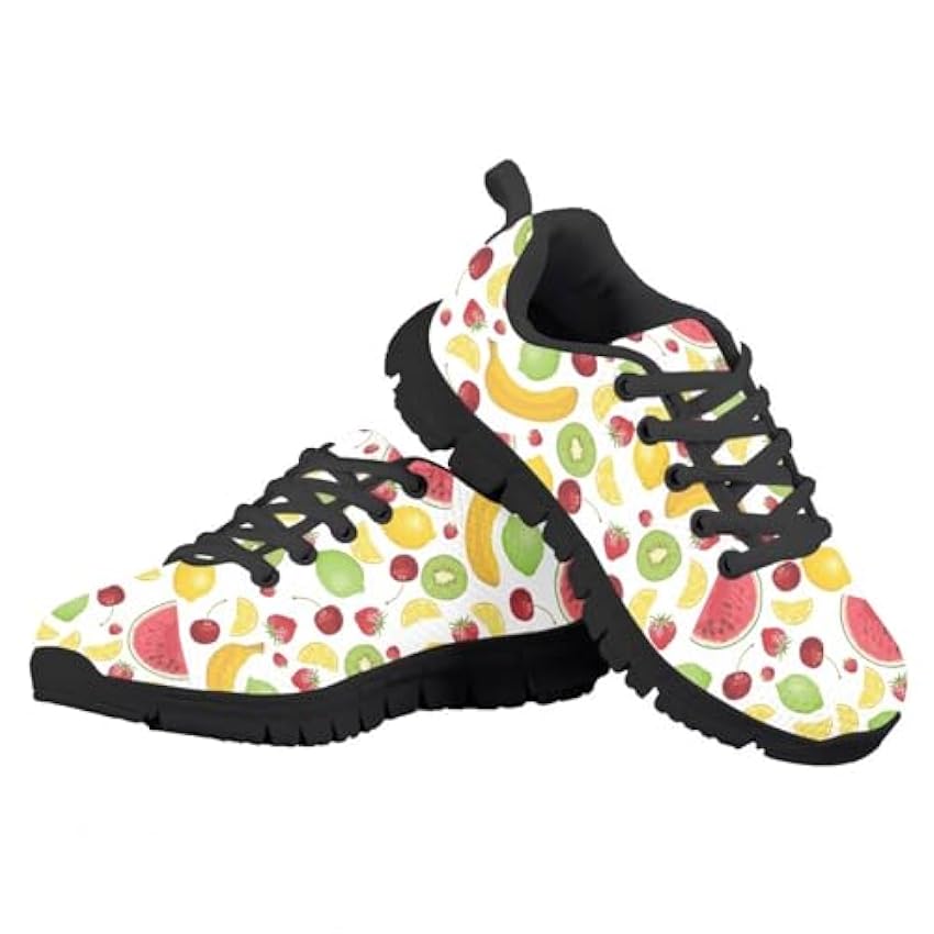 Printpub Chaussures de course antidérapantes pour filles - Motif graphique mignon - Pour la marche, le sport et le tennis 13HA0g7I