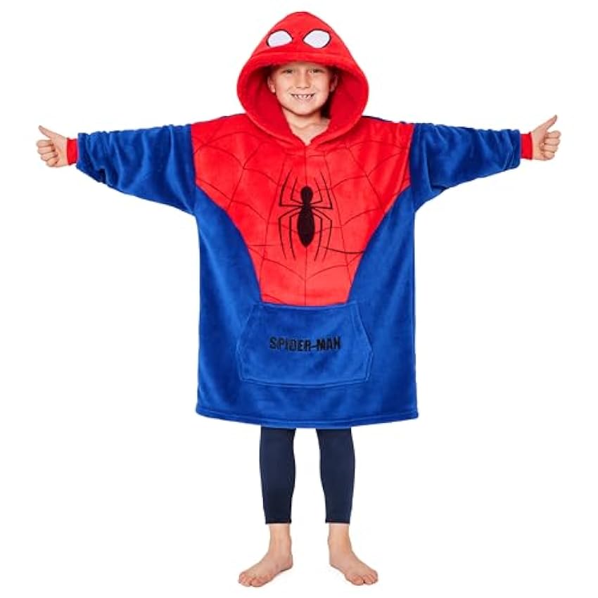 Marvel Pull Plaid Spiderman Enfant Garcon Sweat Oversize en Polaire Taille Unique x2syJn9m