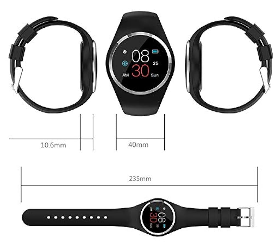 HTTHLH Smart Watch Fitness Trackers Color Screen Smart Bracelet Long Standby Waterproof Heart Rate Blood Pressure Sleep Monitoring Healthy Female Bracelet (en) Ye1a7Rt5