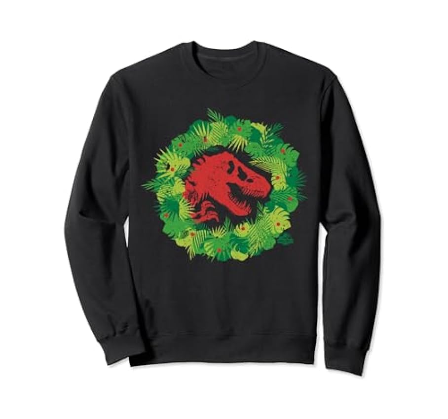 Jurassic World T-Rex Wreath Sweatshirt SH3jYSTU
