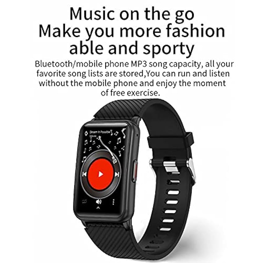 H96 Montre intelligente pour femmes hommes Bluetooth Call Fitness Trackers Montre de sport avec moniteur de fréquence cardiaque Moniteur de sommeil pour téléphone Android iOS (B) little surprise aJ7QBSmq