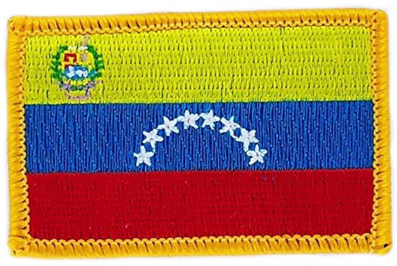 Patch écusson brodé drapeau venezuela thermocollant insigne blason KZ9C1dVd