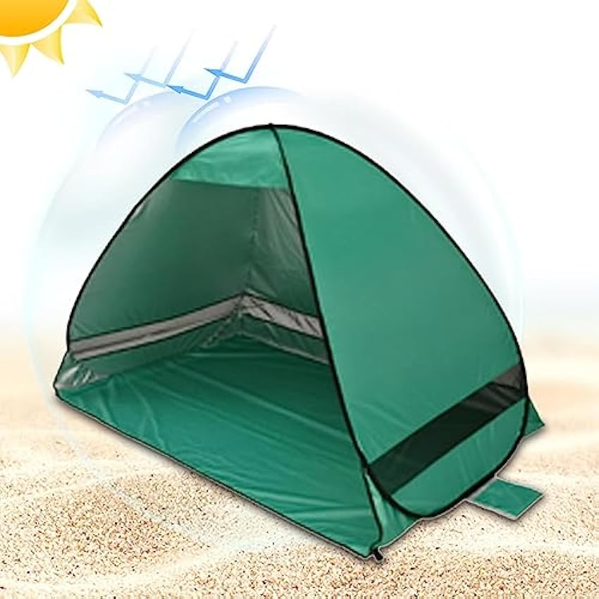 Abri solaire pop-up UPF 50+ anti-UV - Tente de camping portable - Essentiels d´été - Facile à installer - Convient pour le jardin, la pêche, le camping, le parc, le pique-nique, la plage Teksome E3gBfuMg